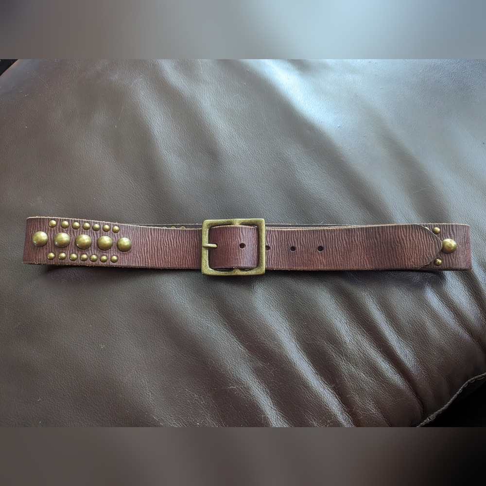 Gap Brown Leather Studded Belt